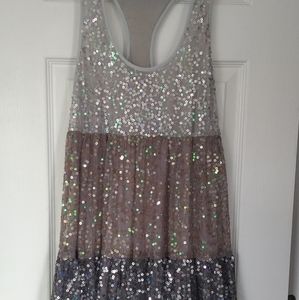 Sequin Tank Mini Dress